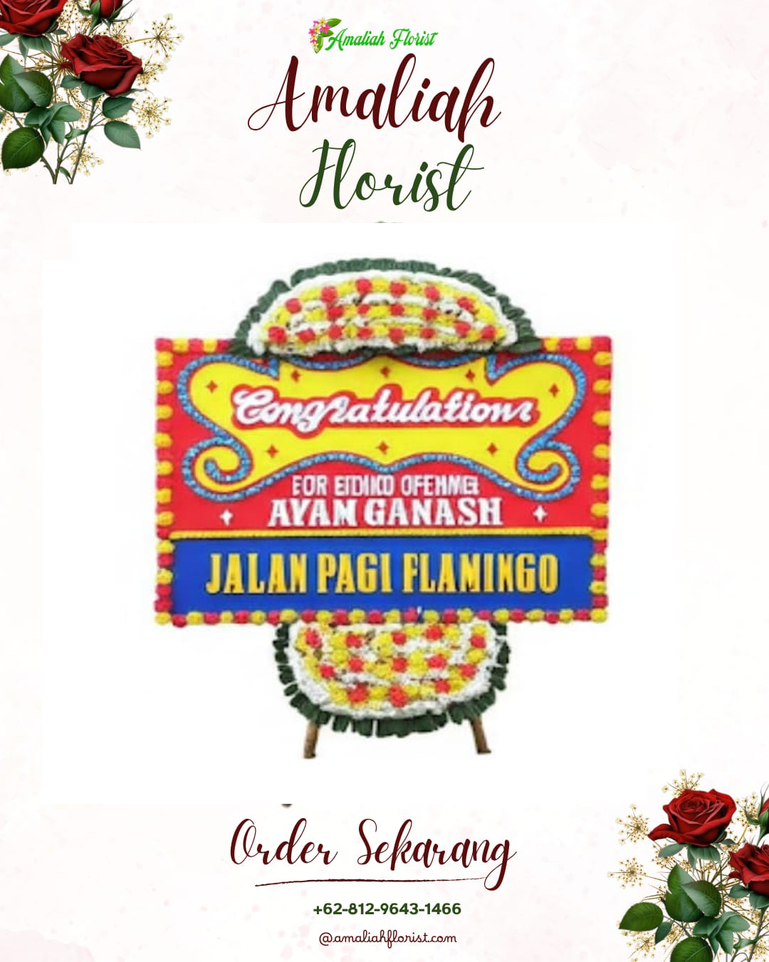 Sewa Papan Bunga Buru Selatan